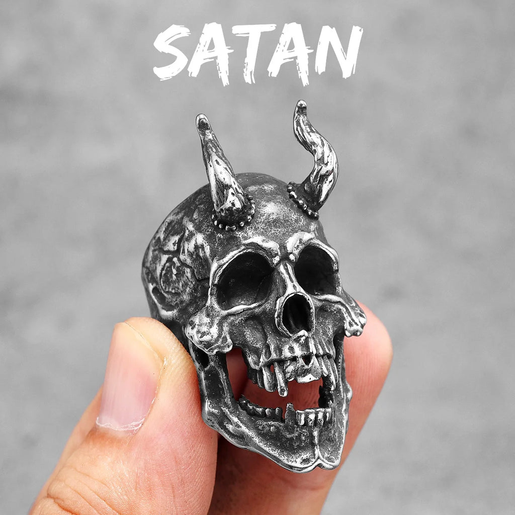 PENDRA Punk Gothic Skull Ring