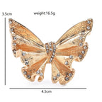 PENDRA Alloy Silk Style Butterfly Brooch