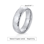 Men Faceted Wedding Band,Tungsten Engagements Promise Ring For Mens,Multifaceted Geometric Ring