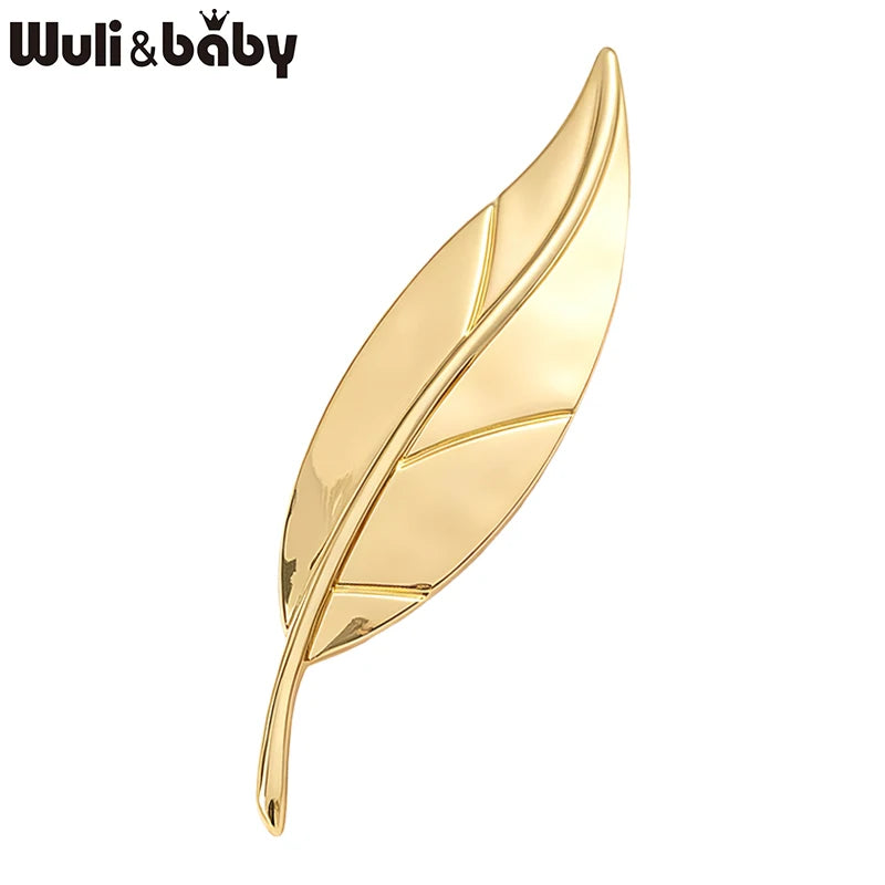 PENDRA Folia Alloy Leaf Brooch
