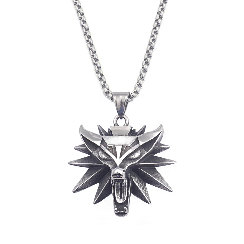 PENDRA Wolfhowl Vintage Wolf Head Pendant