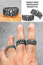 PENDRA Punk Gothic Skull Ring