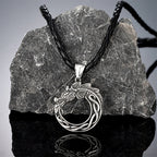 PENDRA Celtic Knot Rune Serpent Necklace
