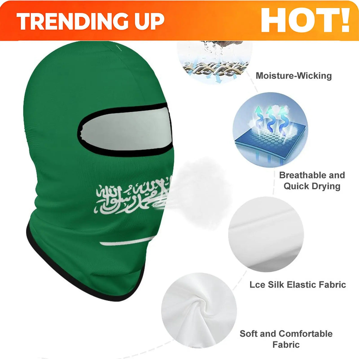 Saudi Arabia Outdoor Cool Sunscreen Motorcycle Face Mask Moto Biker Wind Cap Mask Stopper Windproof Bicycle Cycling Headgear