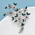 PENDRA Banquetflora Crystal Flower Brooch