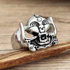 PENDRA Skullbiker Ethnic Skull Biker Ring