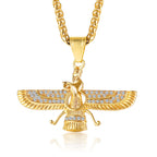 PENDRA Faravahar Eagle Pendant Necklace