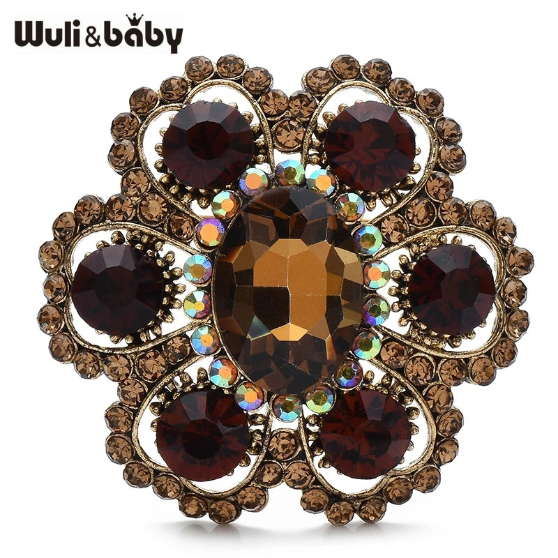 PENDRA Florielle9 Crystal Brooch
