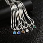 PENDRA Cuban Stone Chain Necklace