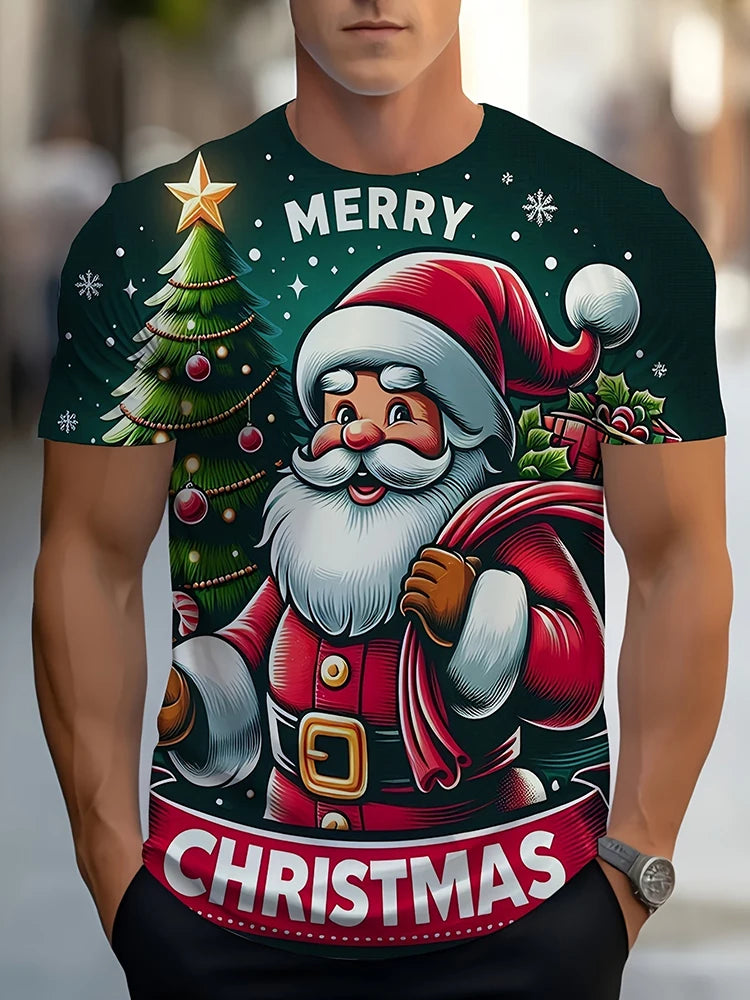 PENDRA Printed Christmas T-Shirt