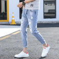 PENDRA Korean Solid Slim Jeans