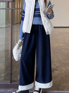 PENDRA Corduroy Splicing Lamb Pants