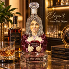 Dolly Parton Commemorative Wine Decanter I Will Always Love You Sculpture Art Bottle for Whiskey Brandy Red Wine Home Bar Decor