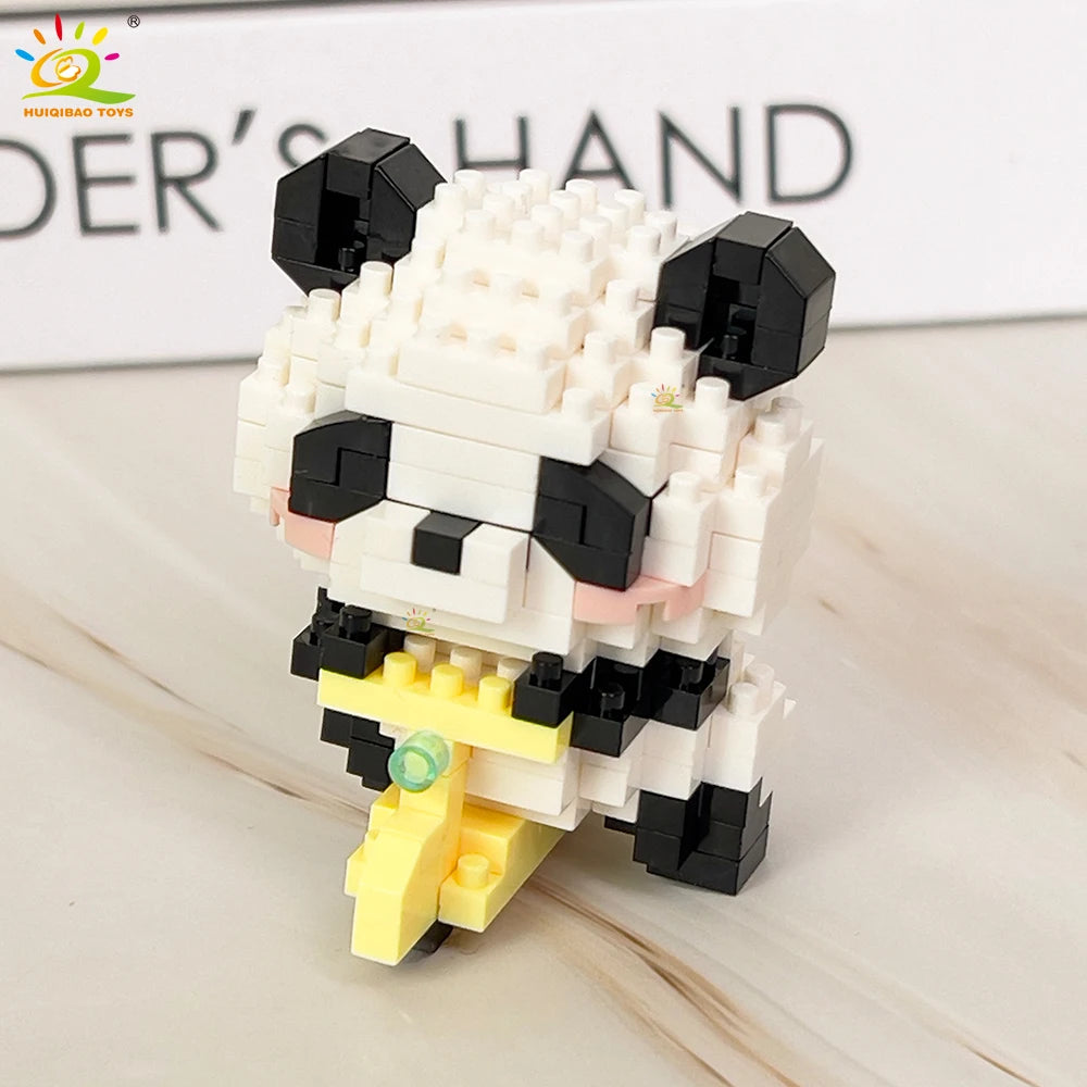 PENDRA Cute Panda Micro Building Set