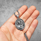 PENDRA Virgin Mary Holy Steel Necklace