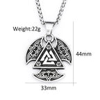 PENDRA Celticknot Viking Triangle Celtic Knot Pendant