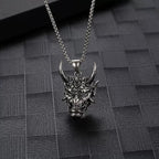 PENDRA Demonmask Samurai Ghost Demon Mask Pendant