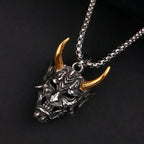 PENDRA Demonmask Samurai Ghost Demon Mask Pendant