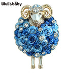PENDRA Meadow Rhinestone Sheep Brooch