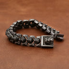 PENDRA Twin Wolf Twisted Stainless Steel Cuff Bracelet