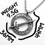 PENDRA Courage Sword Steel Necklace