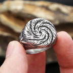 PENDRA Spiralforge Stainless Steel Spiral Ring