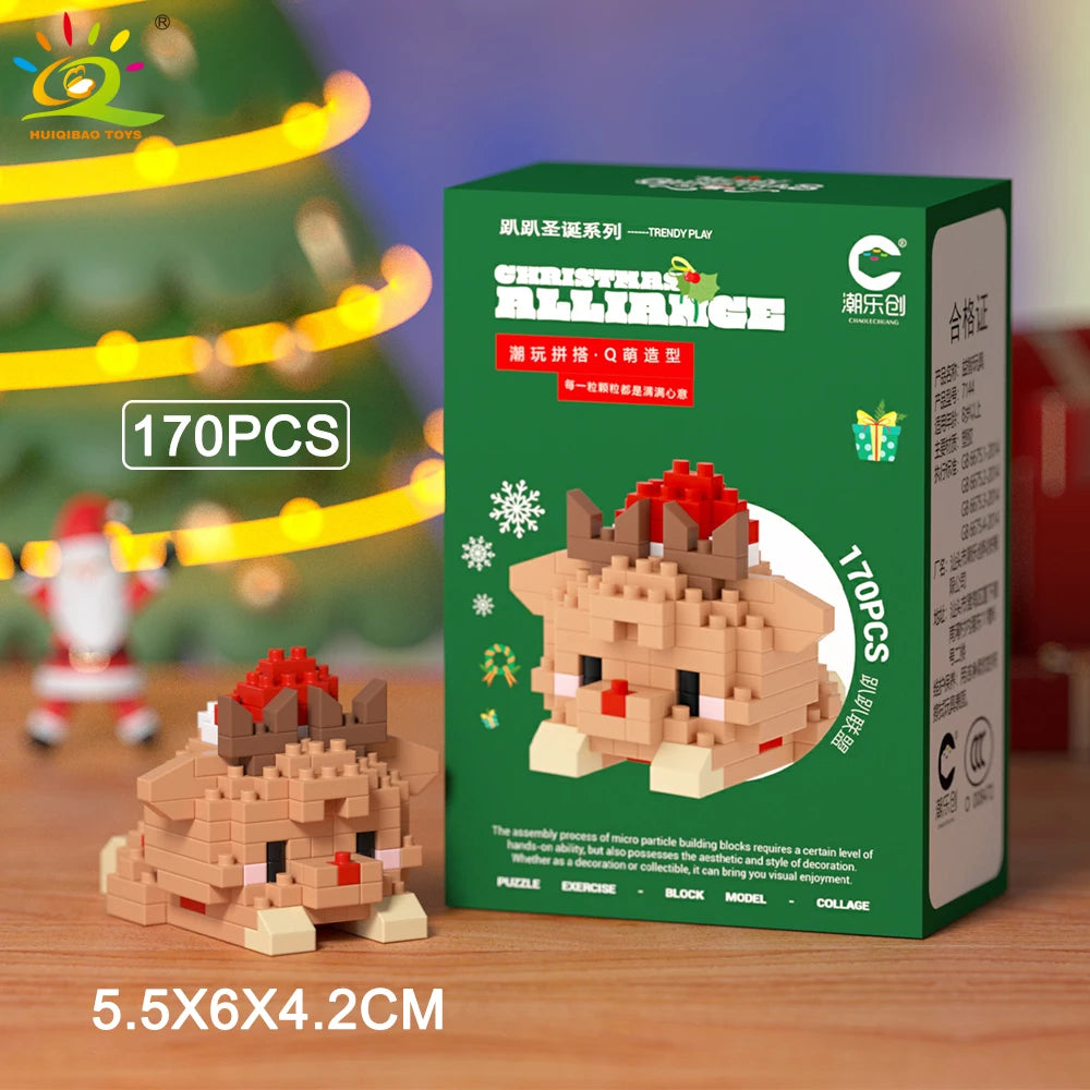 PENDRA Elk Deer Santa Building Set
