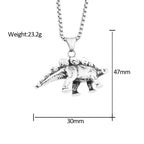 PENDRA Dinocute 316L Stainless Steel Dinosaur Pendant