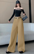 PENDRA Woolen Waisted Loose Pants