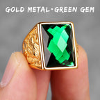 PENDRA Rhinestone Dragon Phoenix Steel Ring