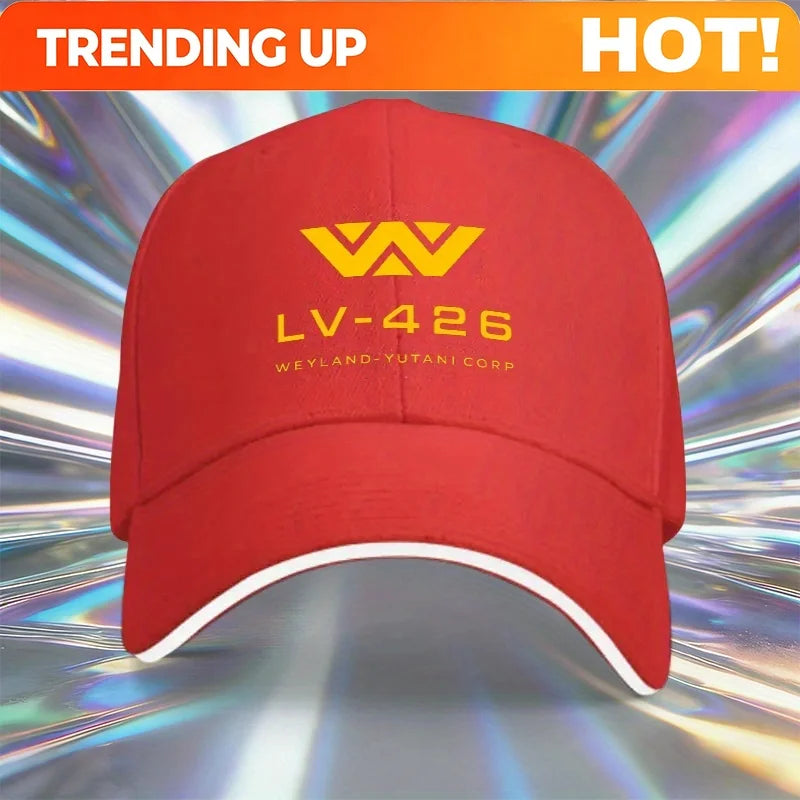 1 LV-426 Sandwich Baseball Cap, Unisex, Simple, Lightweight, Adjustable Outdoor Sun Hat, an Ideal Gift for Parties, Gatherings