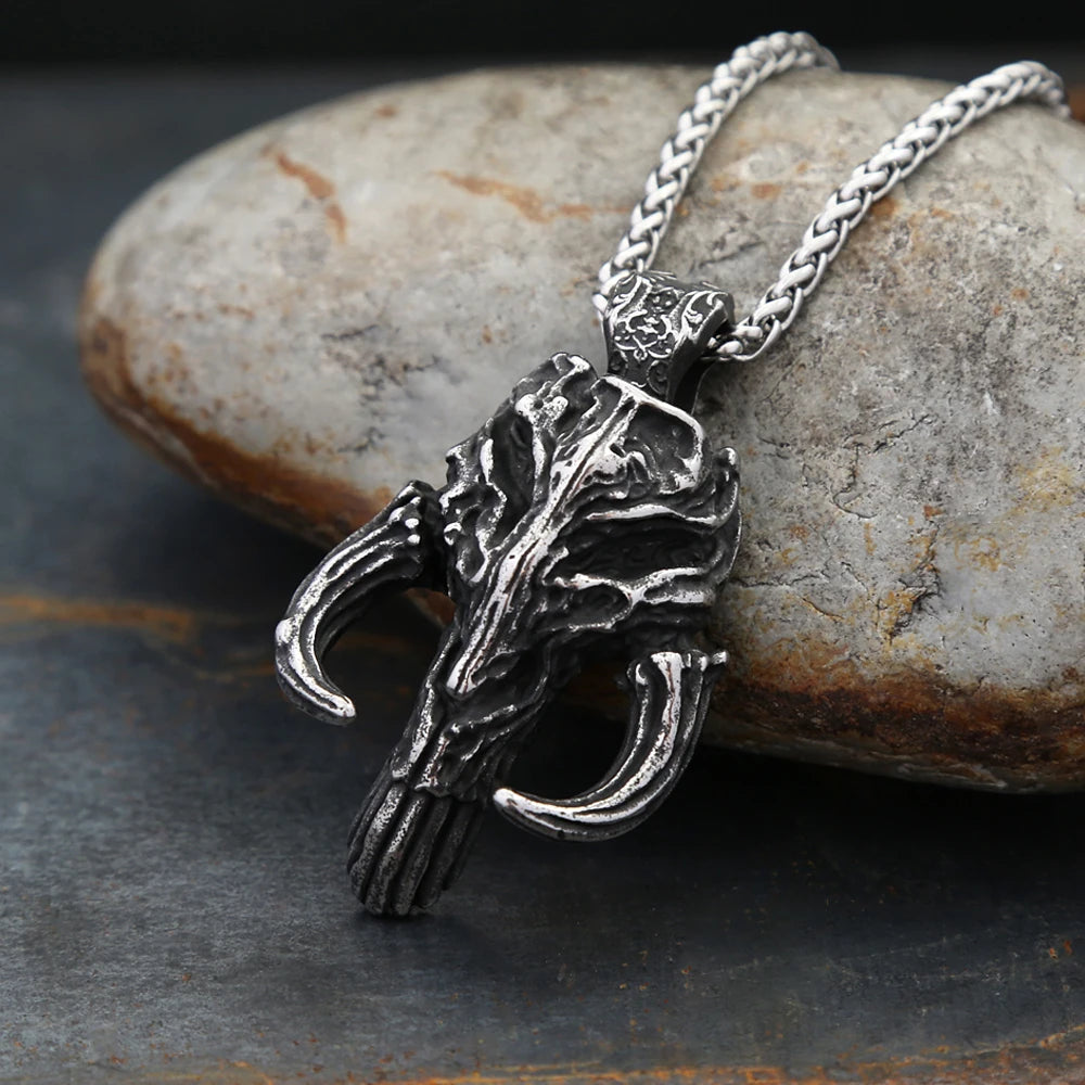 PENDRA Mandalorian Black Stainless Steel Ring