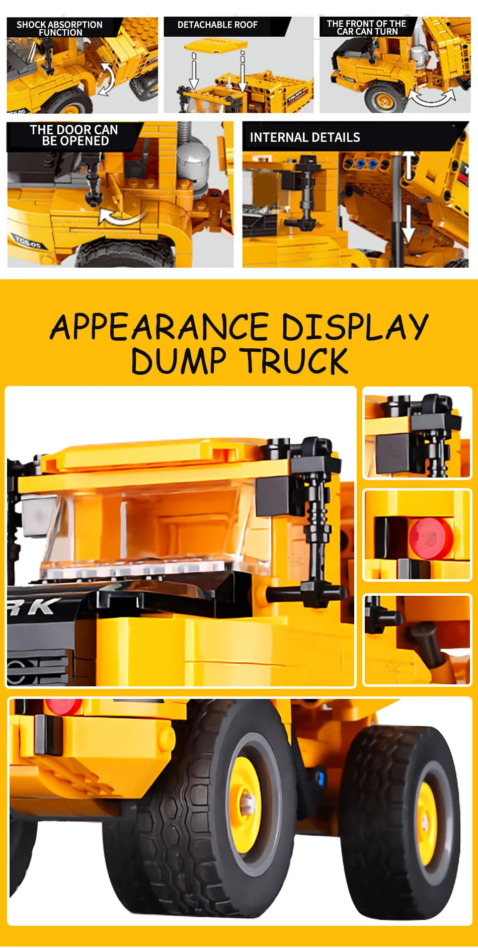 PENDRA Engineering Vehicle Excavator Building Set