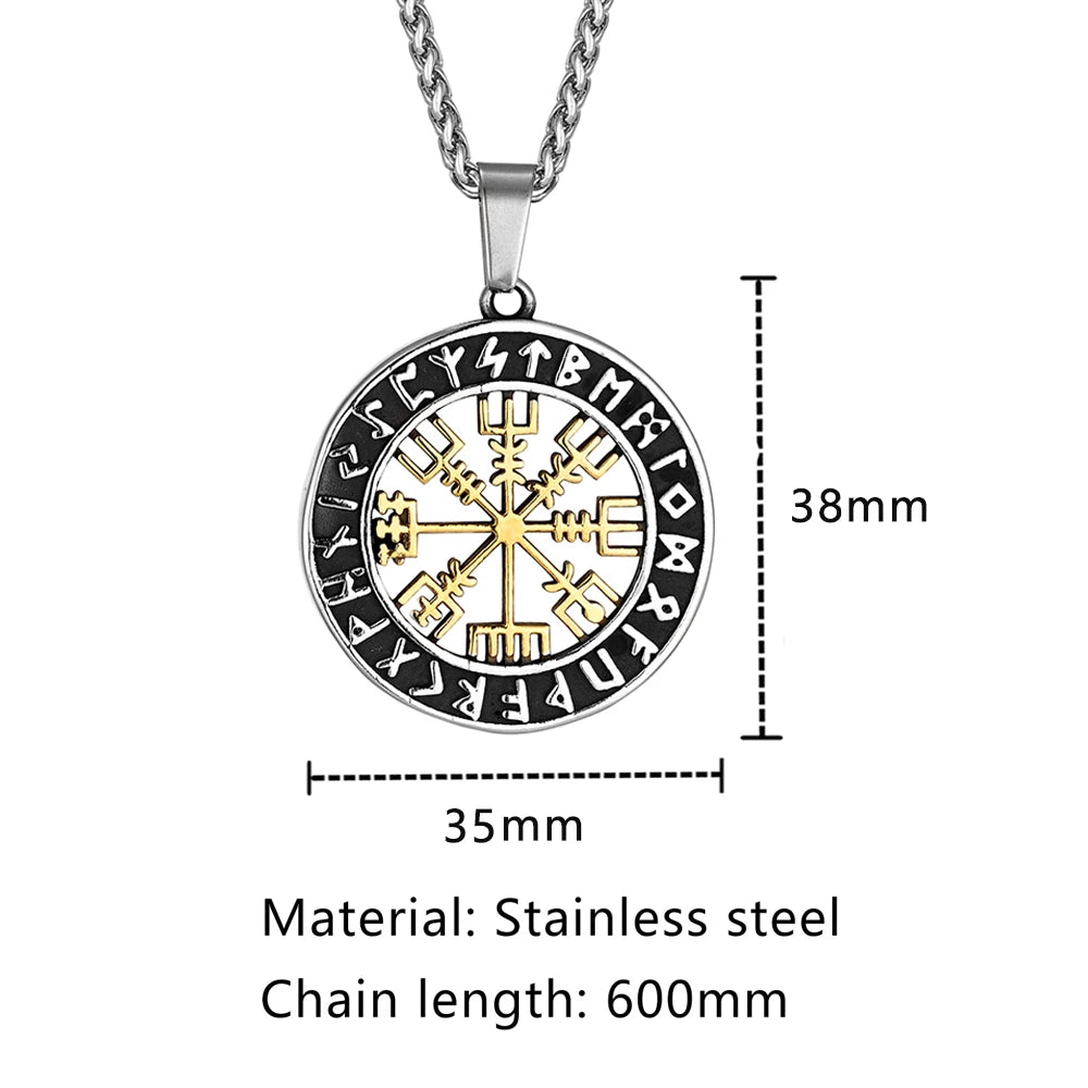 PENDRA Rune Compass Necklace