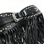 PENDRA Lunaara Leather Tassel Gothic Belt