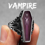 Gothic Mummy Vampire Coffin Men Rings Stainless Steel Retro Punk Rock New In Women Jewelry Fashion Accessories Gift Wholesale