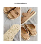 PENDRA Cowhide Non Stuffy Sandals