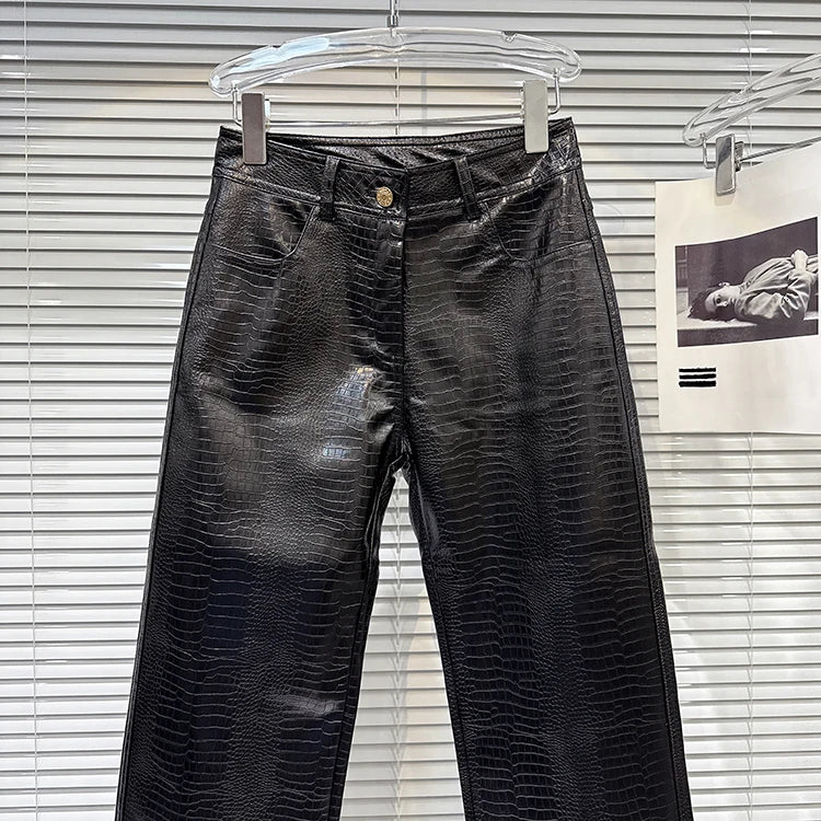 PENDRA Corduroy Cropped Wide Leg Pants