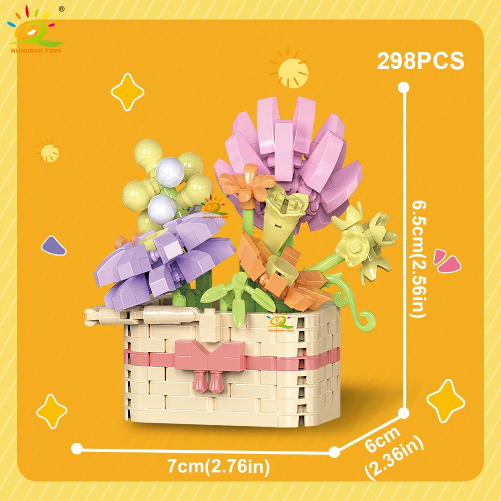 PENDRA Pot Rose Micro Building Set