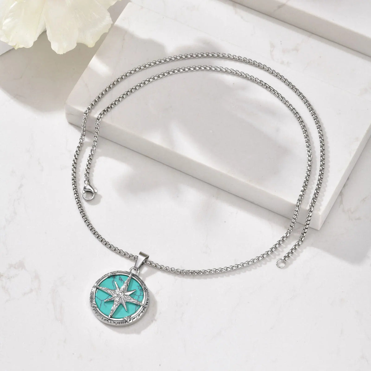 PENDRA Stone Star Pendant Necklace