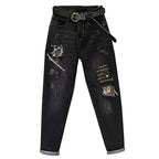 PENDRA Embroidery Elastic Pants