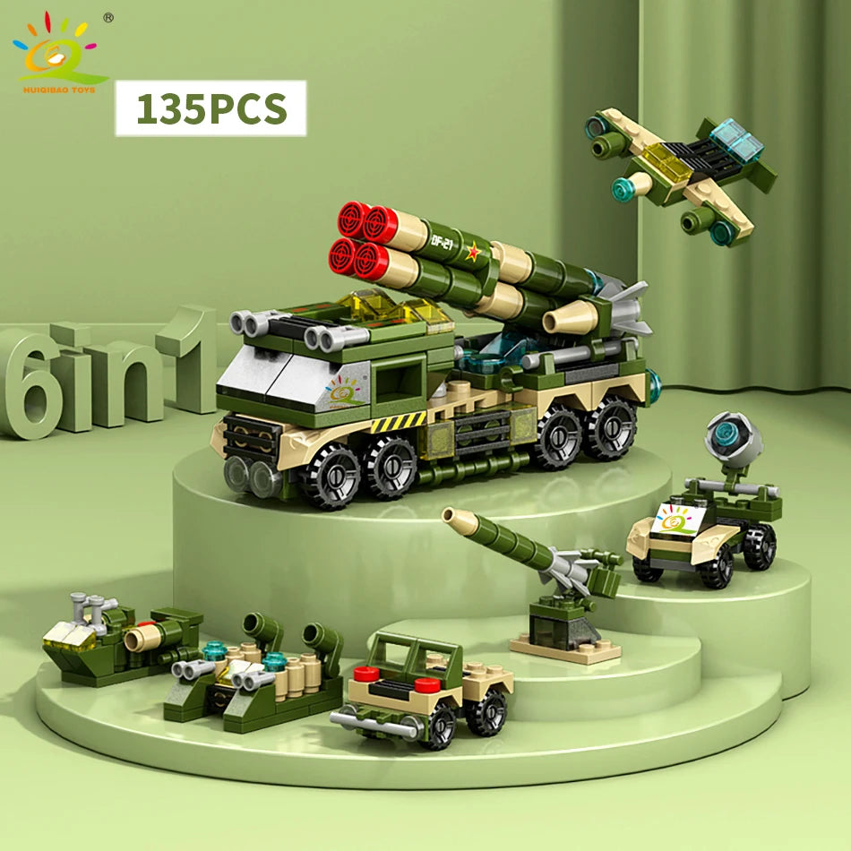PENDRA Engineering Police Tank Building Set
