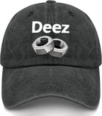 Deez Funny Trucker Hat for Men Women, Adjustable Snapback Cap, Humor Gag Gifts