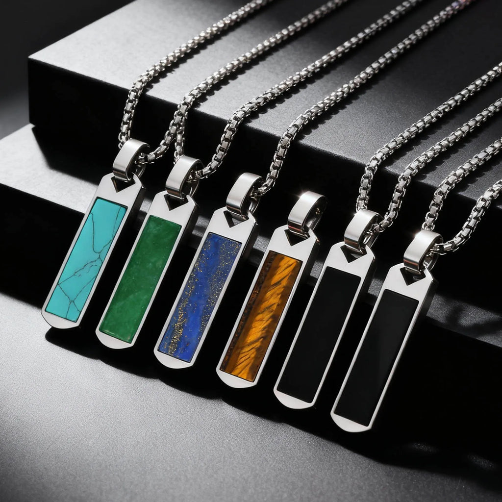 PENDRA Stone Natural Pendant Necklace