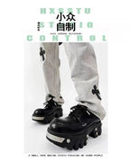 PENDRA Leather Iron Head Shoes