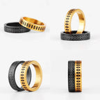 PENDRA Sawtooth Totem Rock Steel Ring