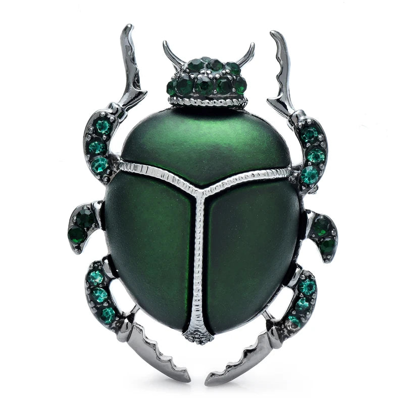 PENDRA Beetlebright Insect Brooch