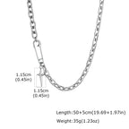 PENDRA Paper Clip Pendant Necklace