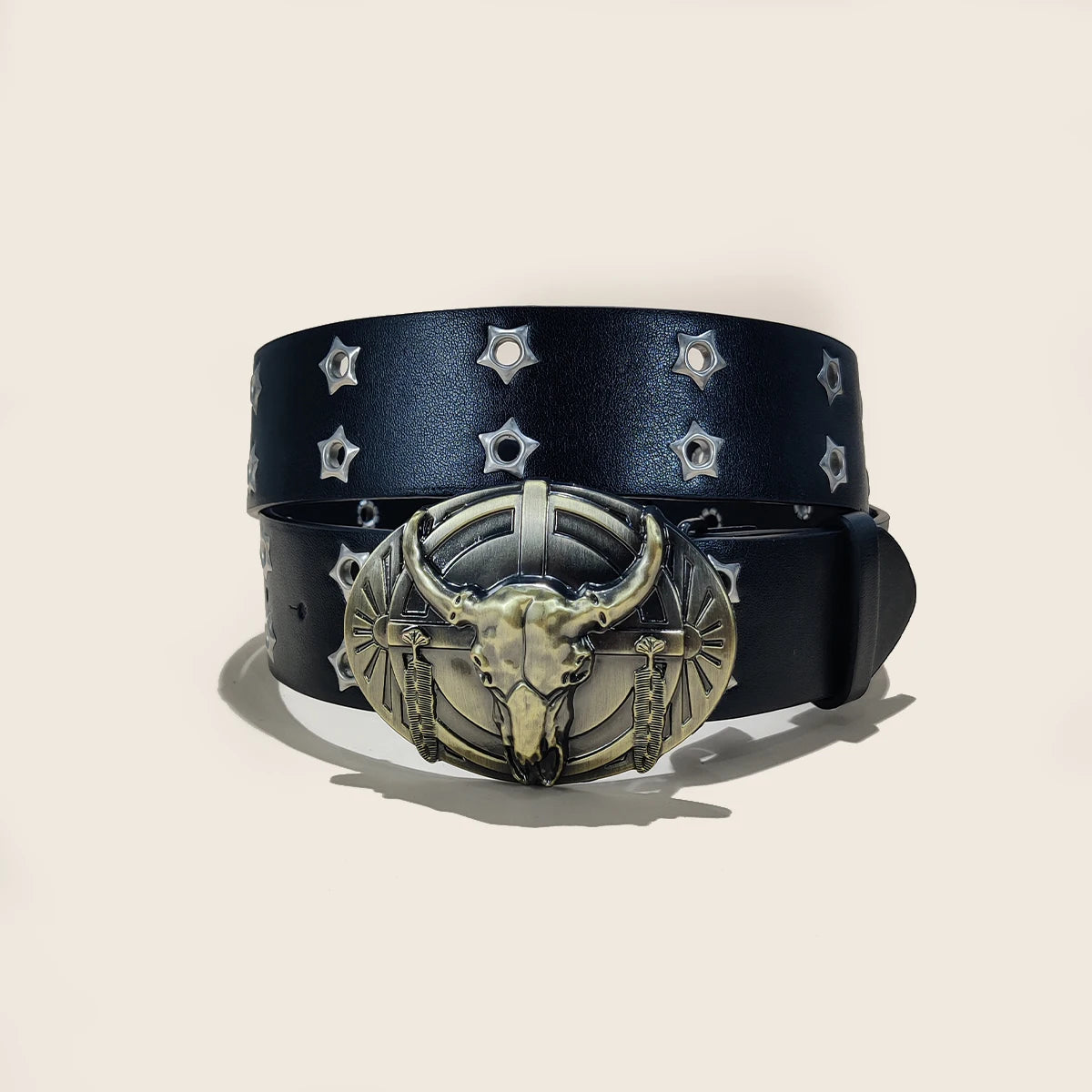 PENDRA Elaraine Leather Horse Buckle Horse Designer Belt