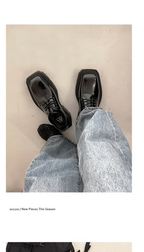 PENDRA Leather Platform End Shoes